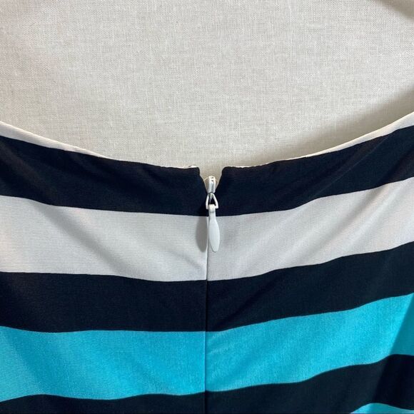 Cache Brand Midi Length Sleeveless‎ High Neck Striped Dress Size Small - Picture 7 of 11